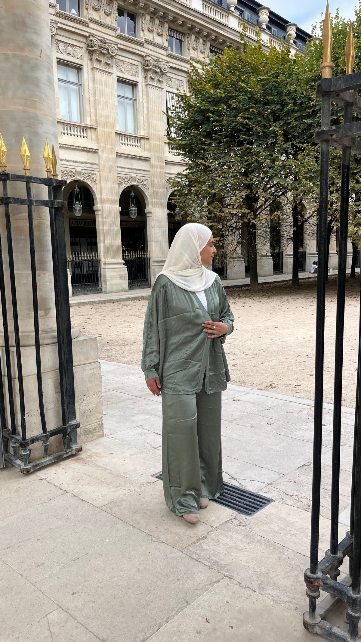 Gilet Silky kaki