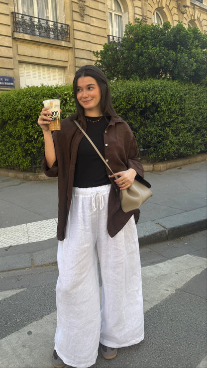 Pantalon Lino Blanc