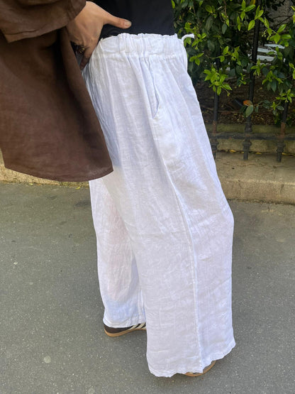 Pantalon Lino Blanc