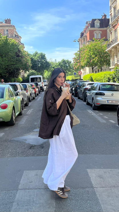 Chemise Lina Chocolat