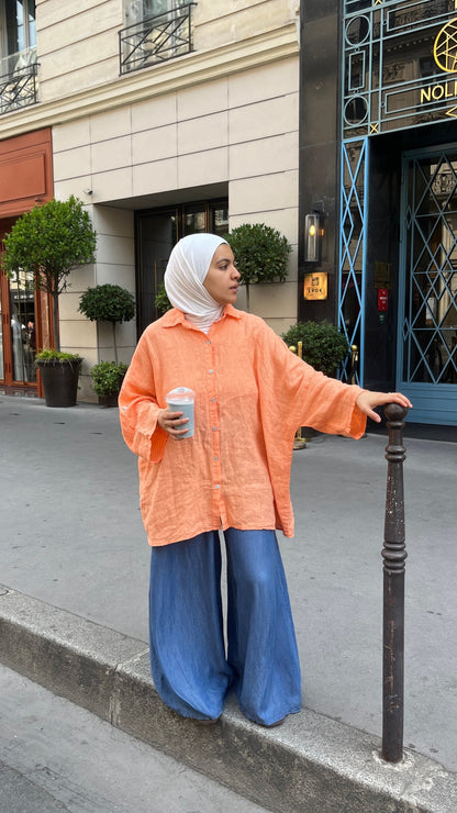 Chemise Lina Pêche