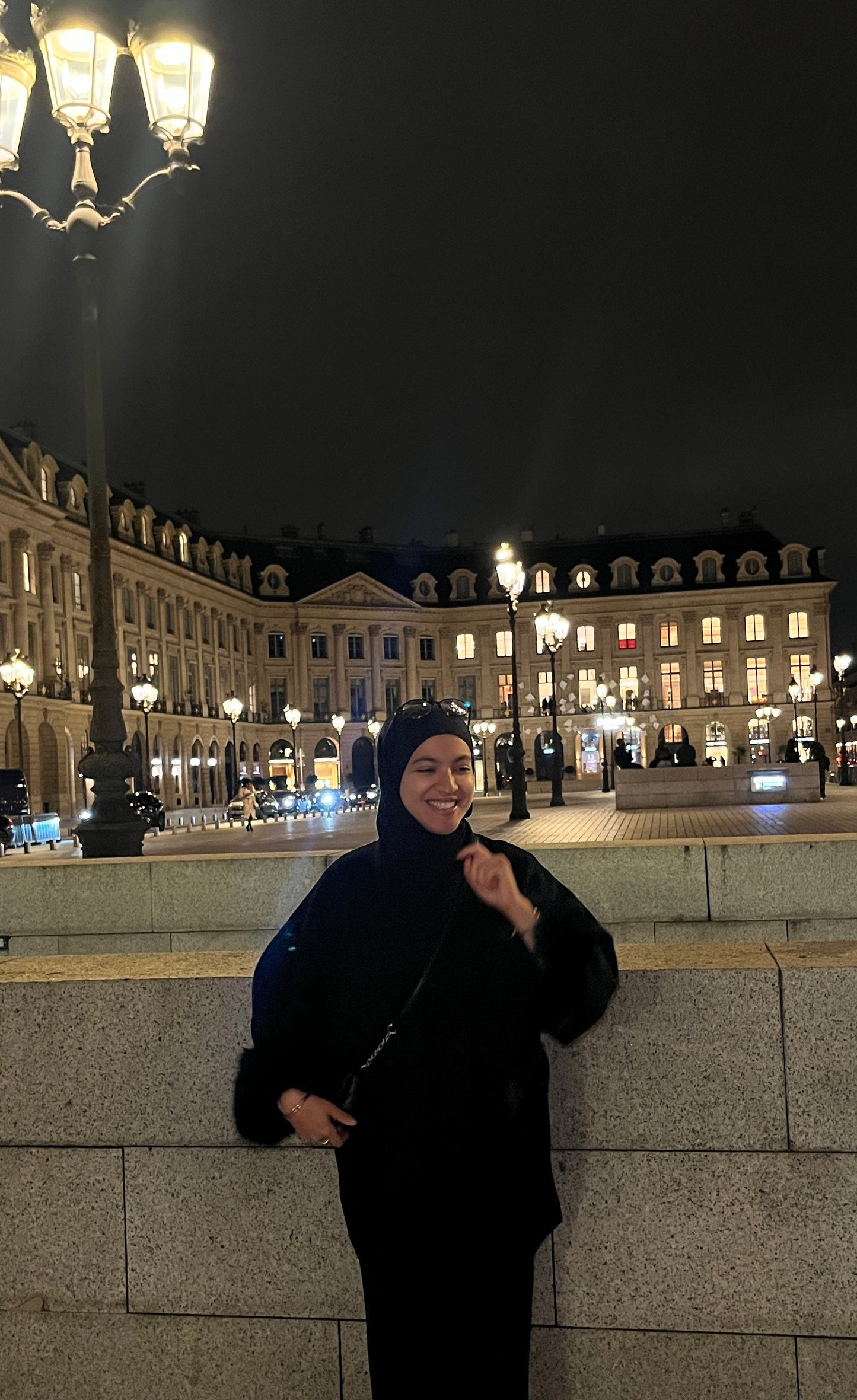 Veste en fourrure noir