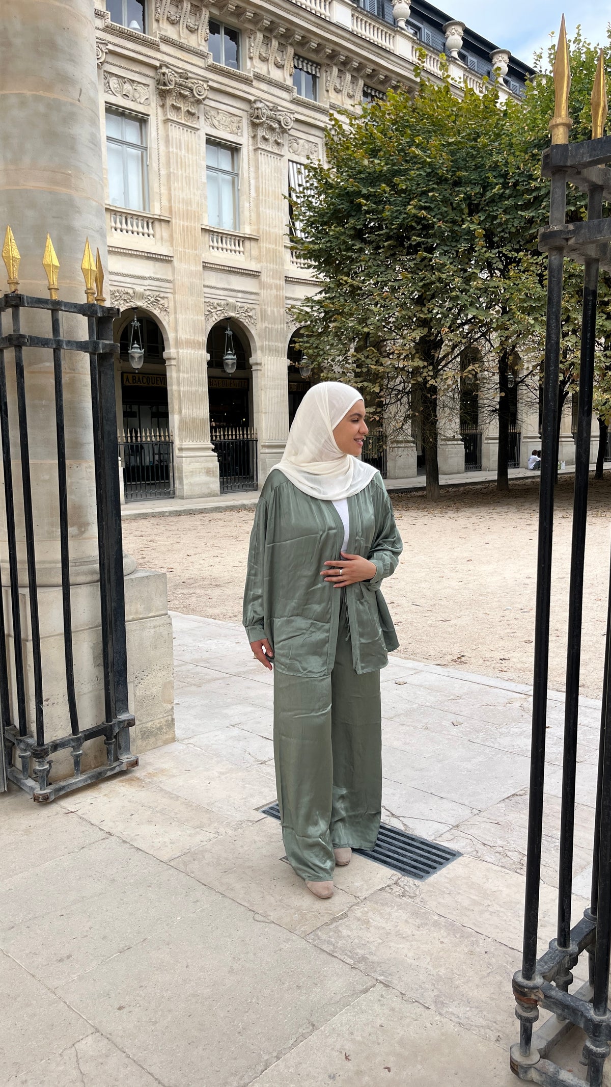 Gilet Silky kaki