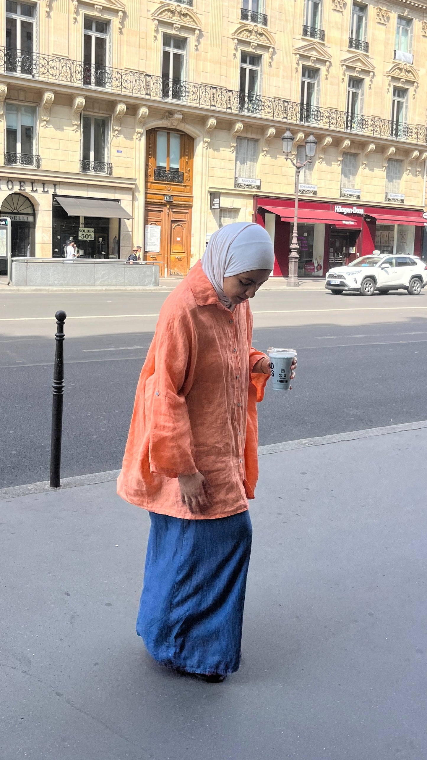 Chemise Lina Pêche