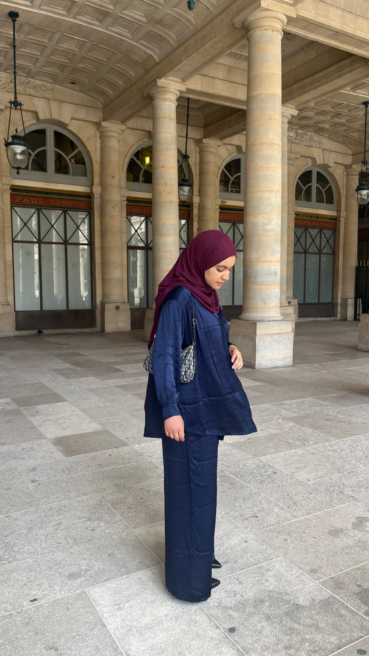Pantalon Silky Bleu marine