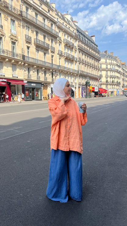 Chemise Lina Pêche