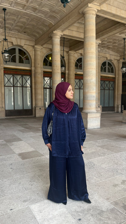 Pantalon Silky Bleu marine